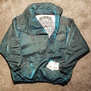 Vintage Nils Ski Parka Blue/Green Down Fill Made in the USA